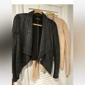 Marciano size 6 women’s jacket. 2 colors beige and black. Leather